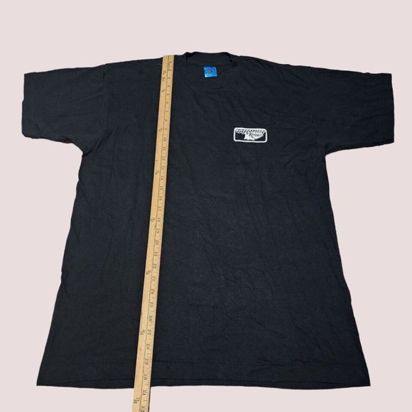 VTG Unbeatable Wheatables Country Tour '94 Black T-Shirt Made in USA Keebler XL - Picture 8 of 8